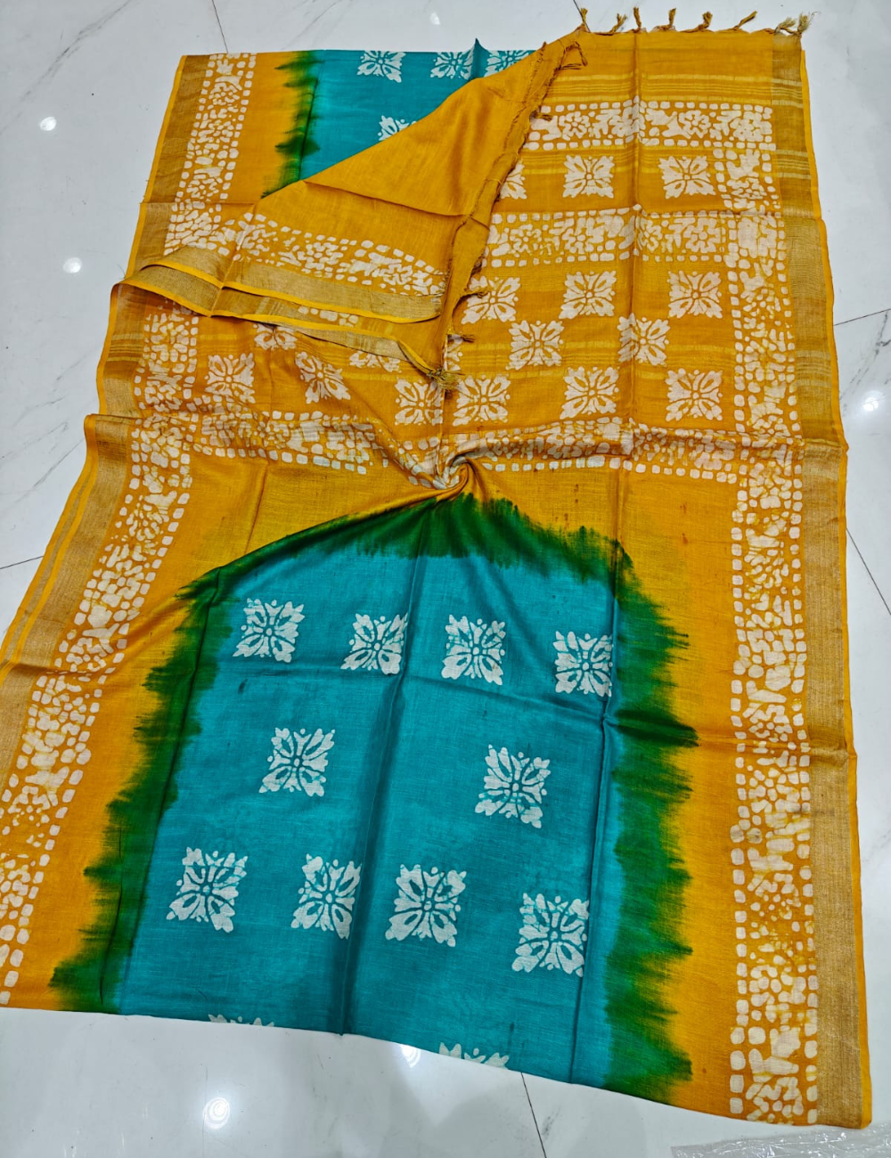 Summer Special Banswada Batik Cotton Saree with Blouse
