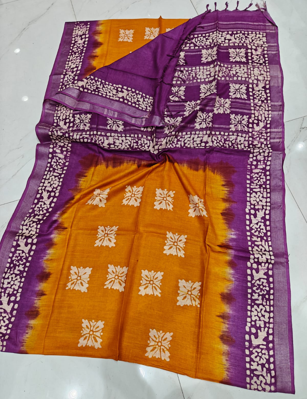 Summer Special Banswada Batik Cotton Saree with Blouse