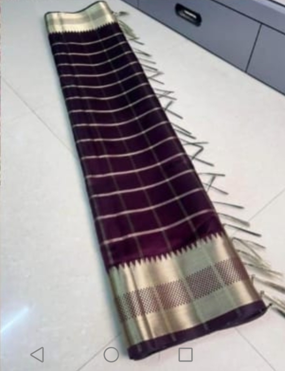 Banarasi Silk Celebrity Checks Party Wear Saree with Blouse