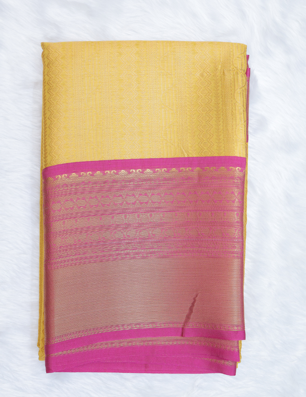 Banarasi Kathan Silk Sarees – Green & Yellow Dual Elegance
