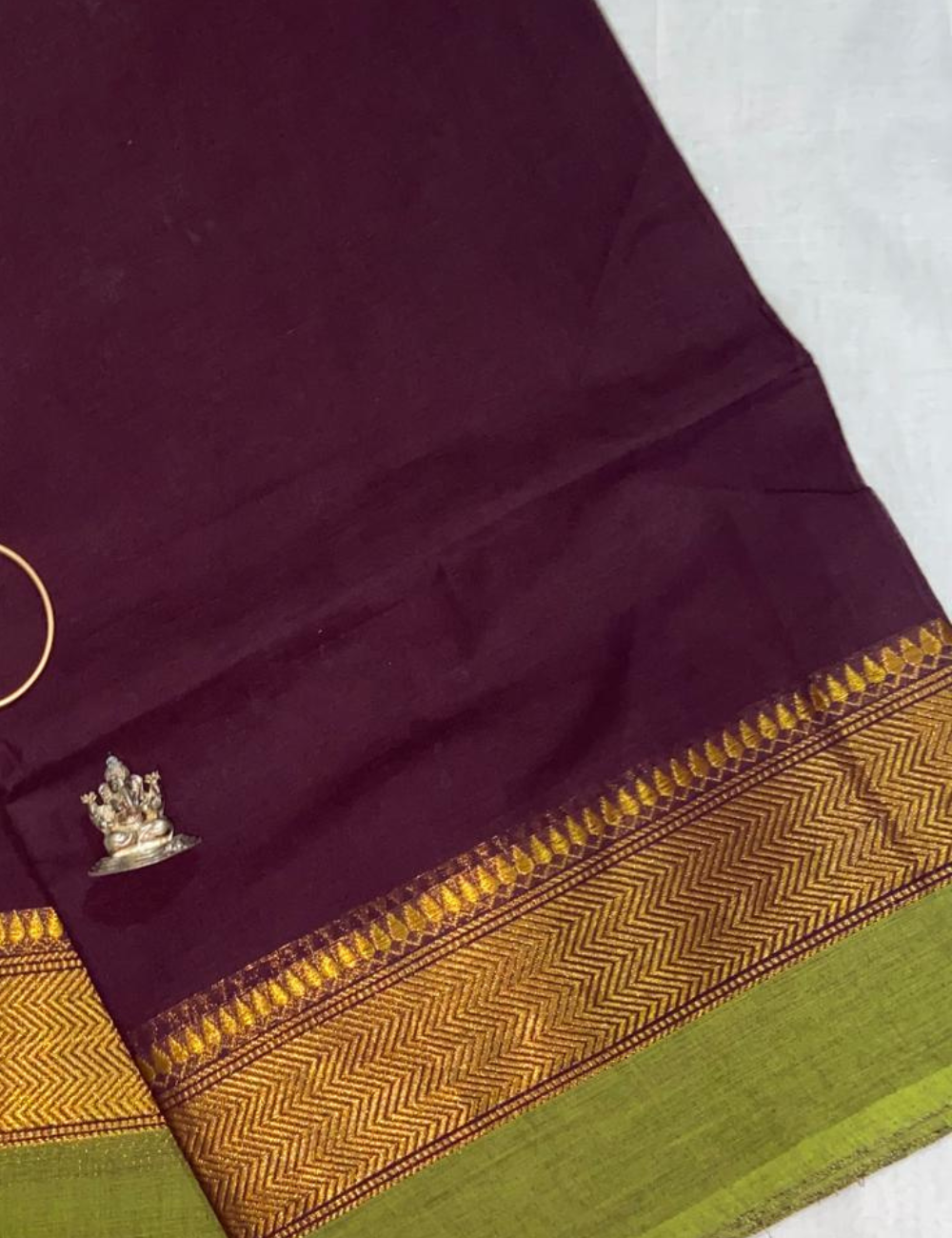 Elegant Chettinad Cotton Saree with Zari Border