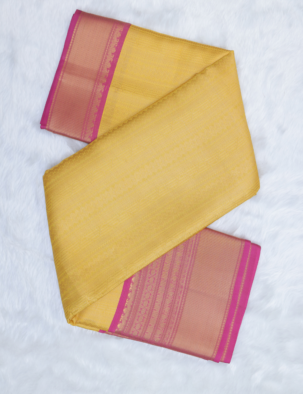 Banarasi Kathan Silk Sarees – Green & Yellow Dual Elegance