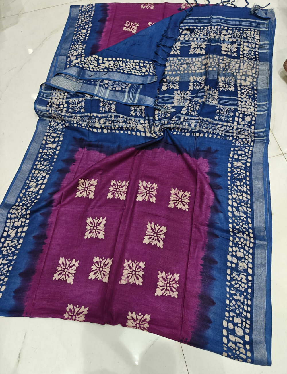 Summer Special Banswada Batik Cotton Saree with Blouse