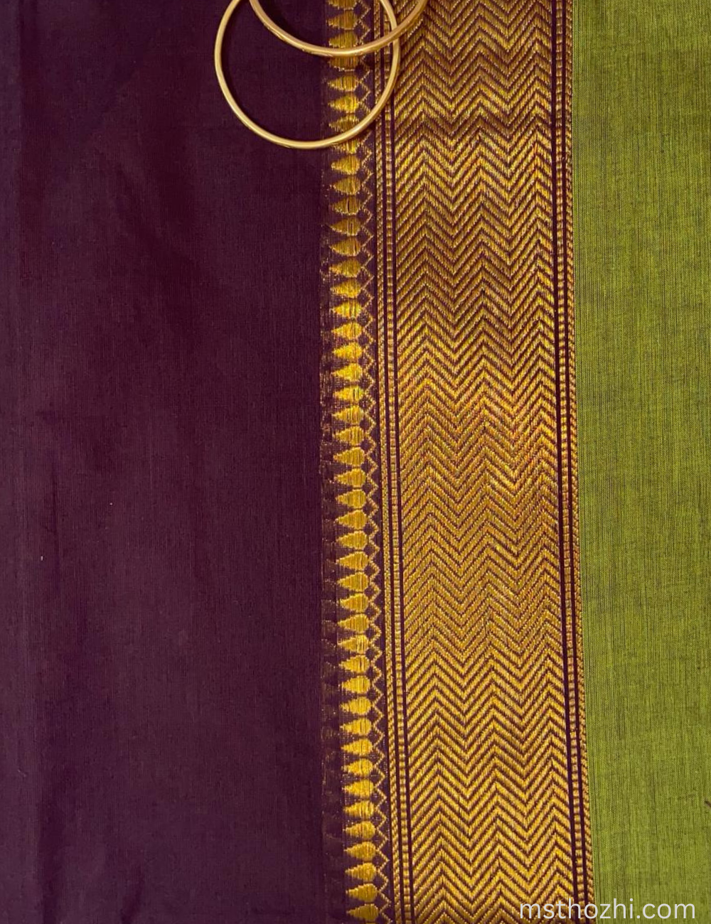 Elegant Chettinad Cotton Saree with Zari Border