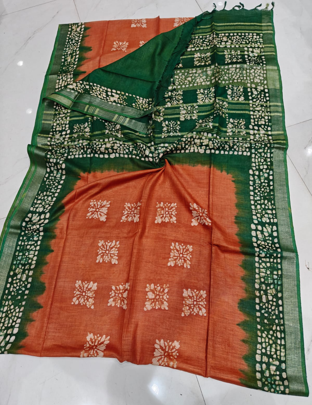 Summer Special Banswada Batik Cotton Saree with Blouse