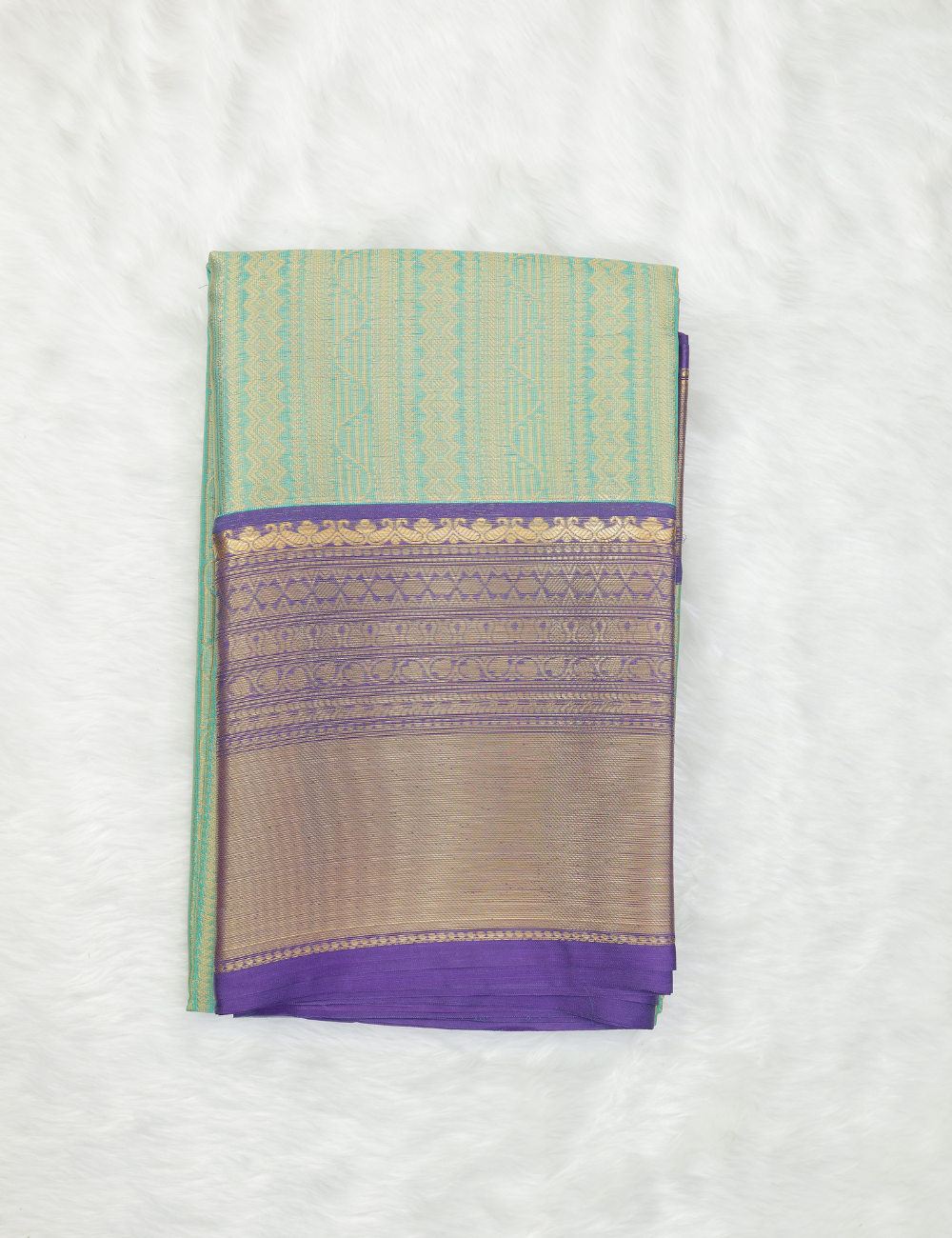 Banarasi Kathan Silk Sarees – Green & Yellow Dual Elegance