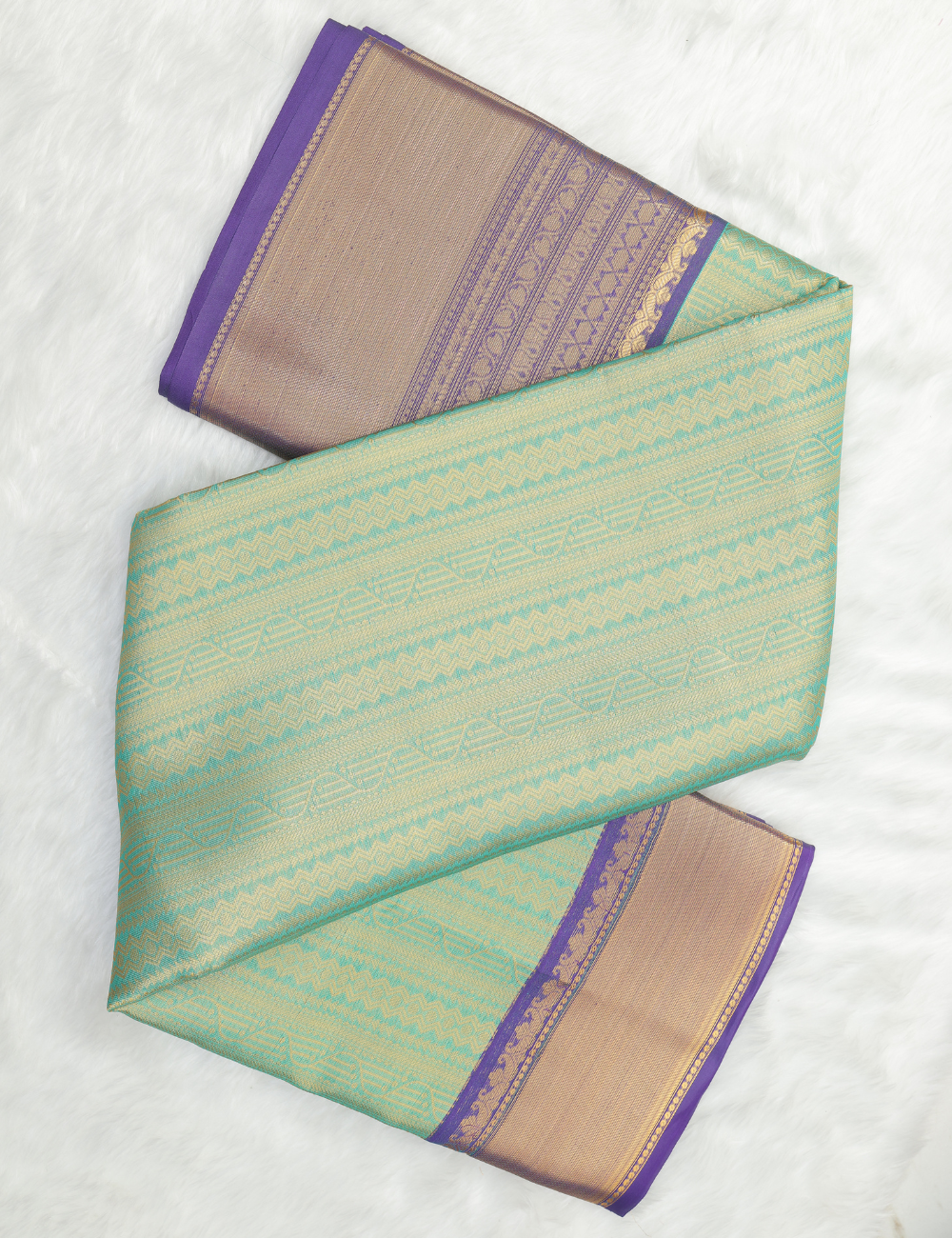 Banarasi Kathan Silk Sarees – Green & Yellow Dual Elegance