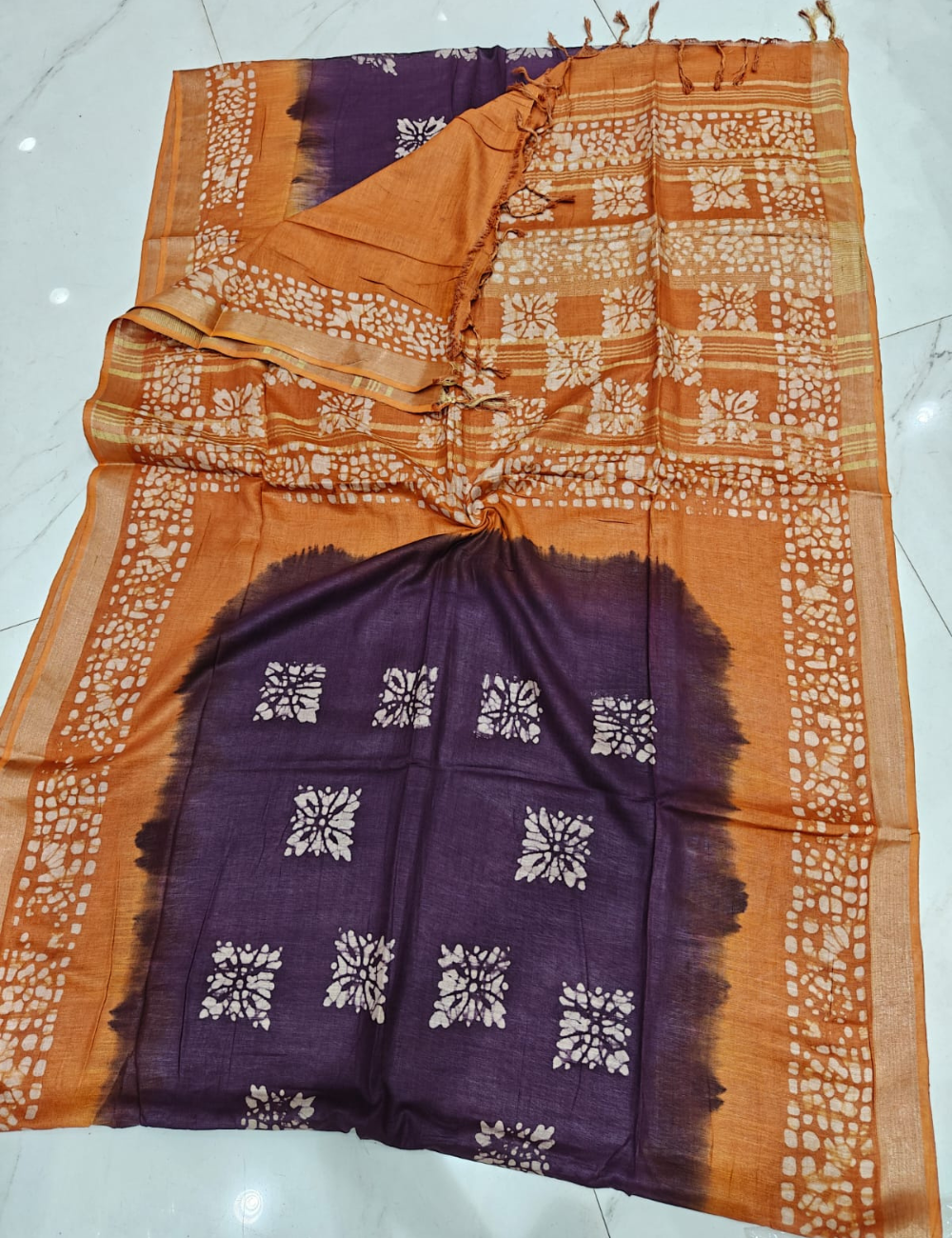 Summer Special Banswada Batik Cotton Saree with Blouse