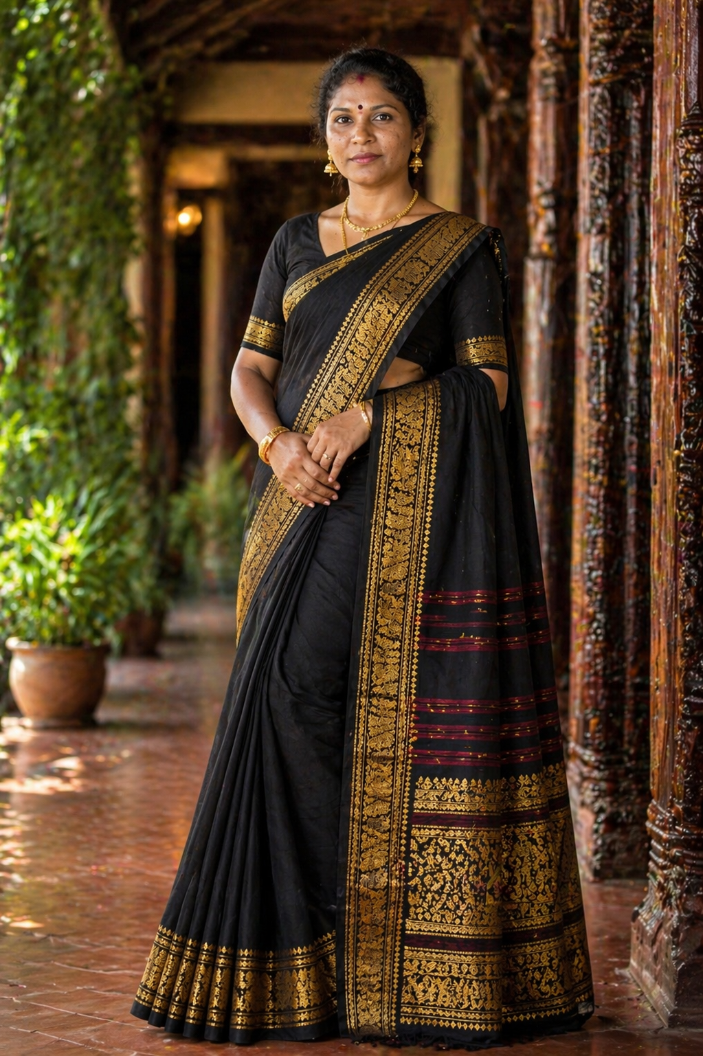 Chettinad/Kanchi Cotton Saree